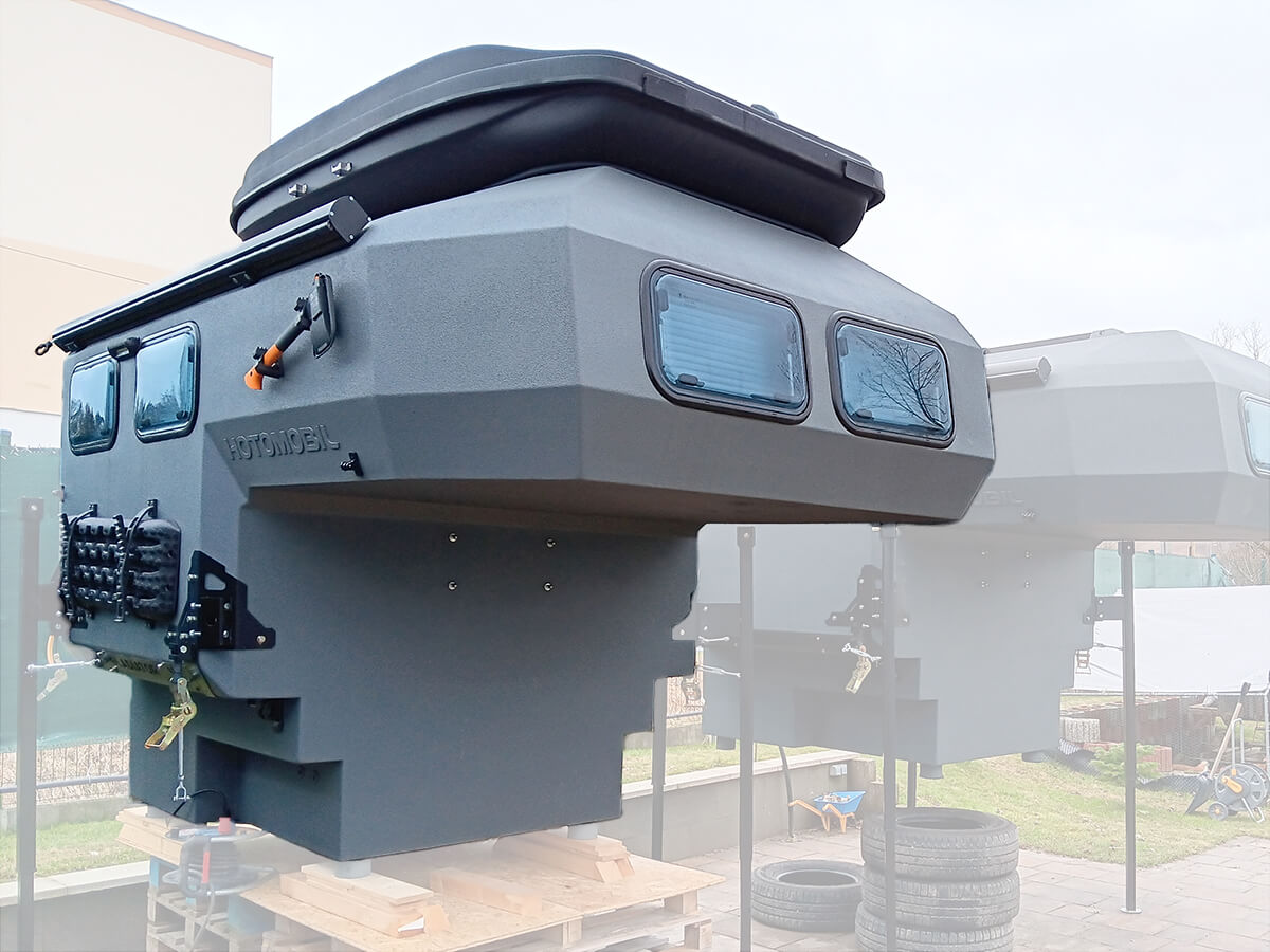 Karavan camper box obytná nadstavba na pickup